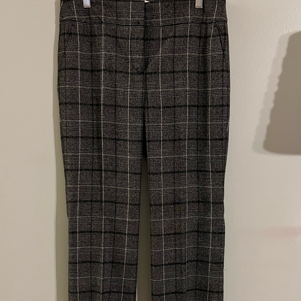 ann taylor plaid slacks
